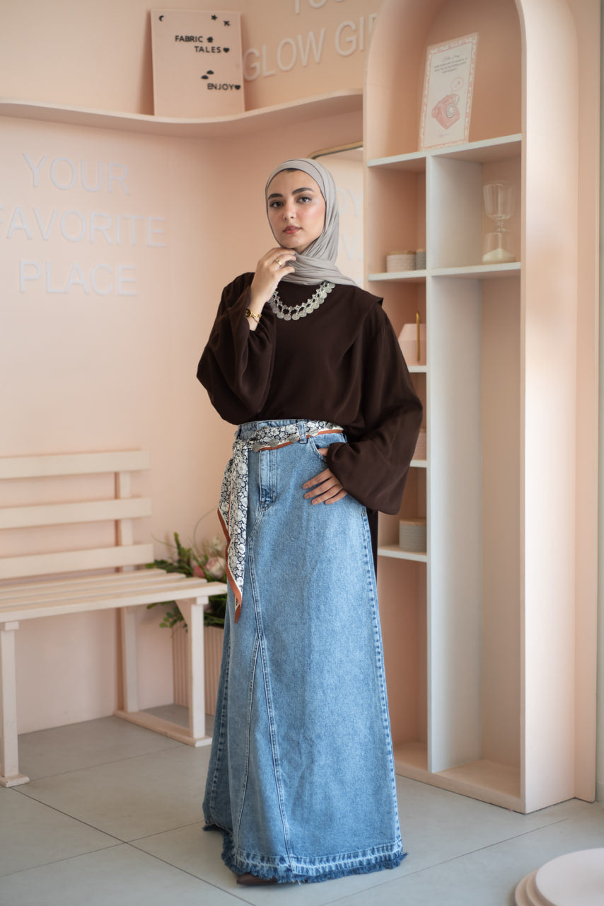 Chocolate Louvre Blouse