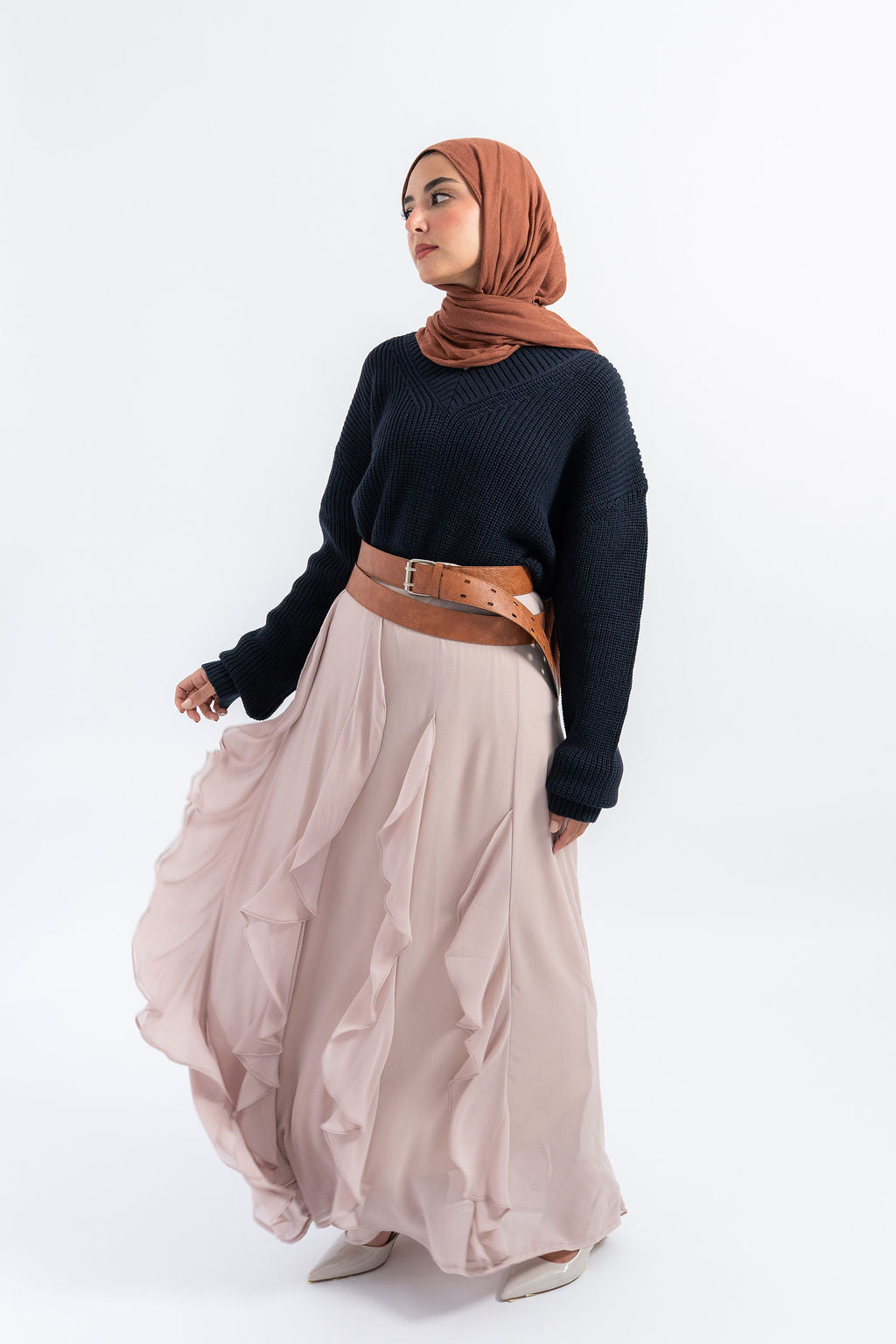 Beige Muse Skirt