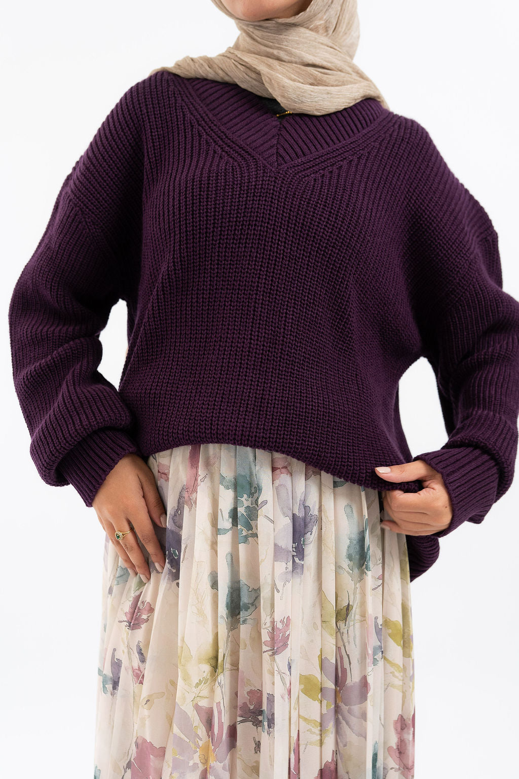 Aubergine Malibu Pullover