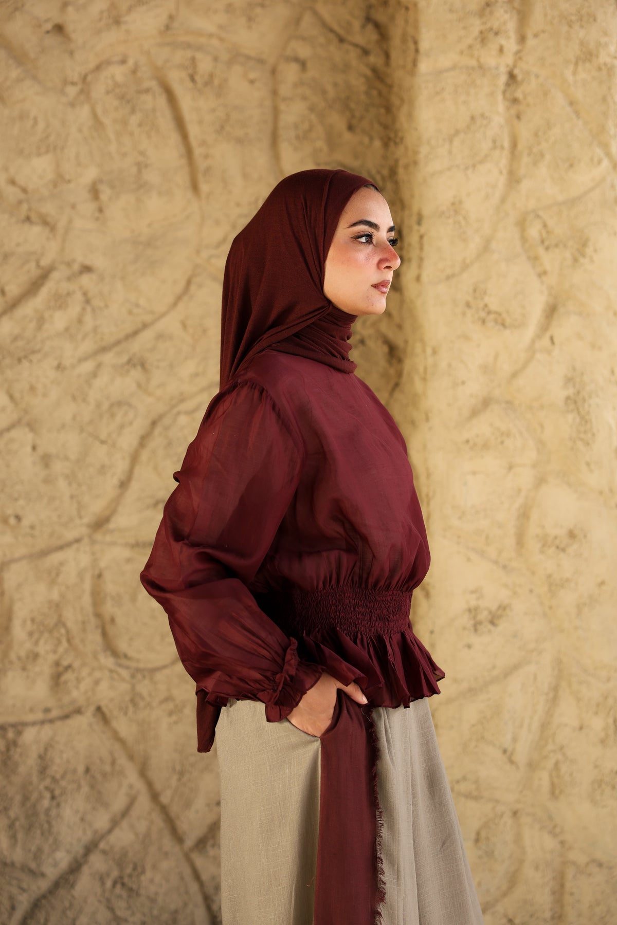 Plum Nola Blouse