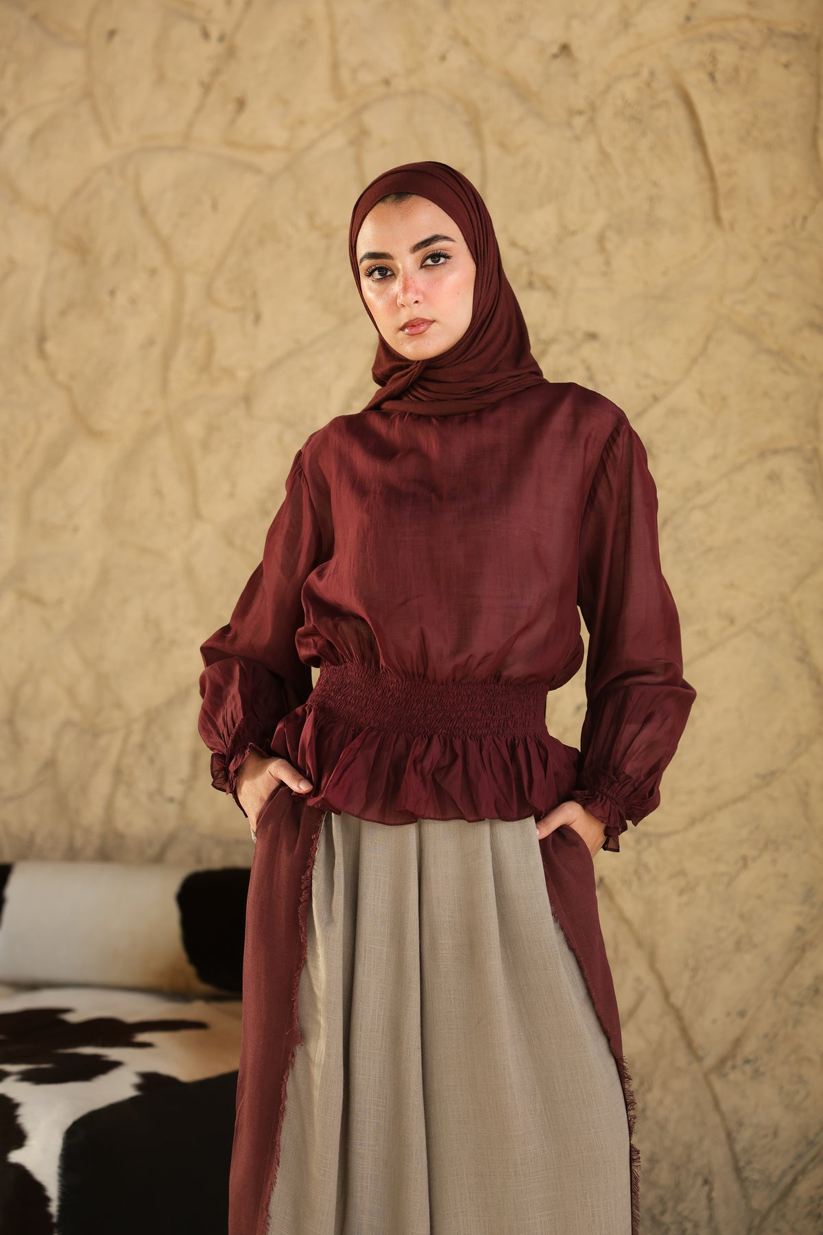 Plum Nola Blouse