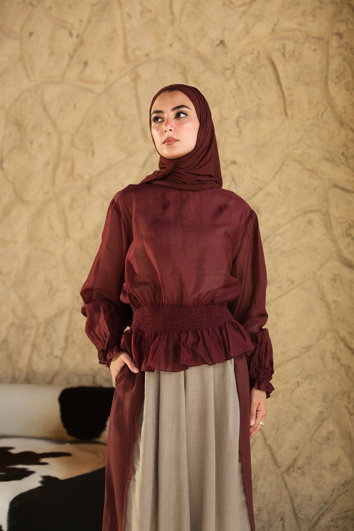 Plum Nola Blouse