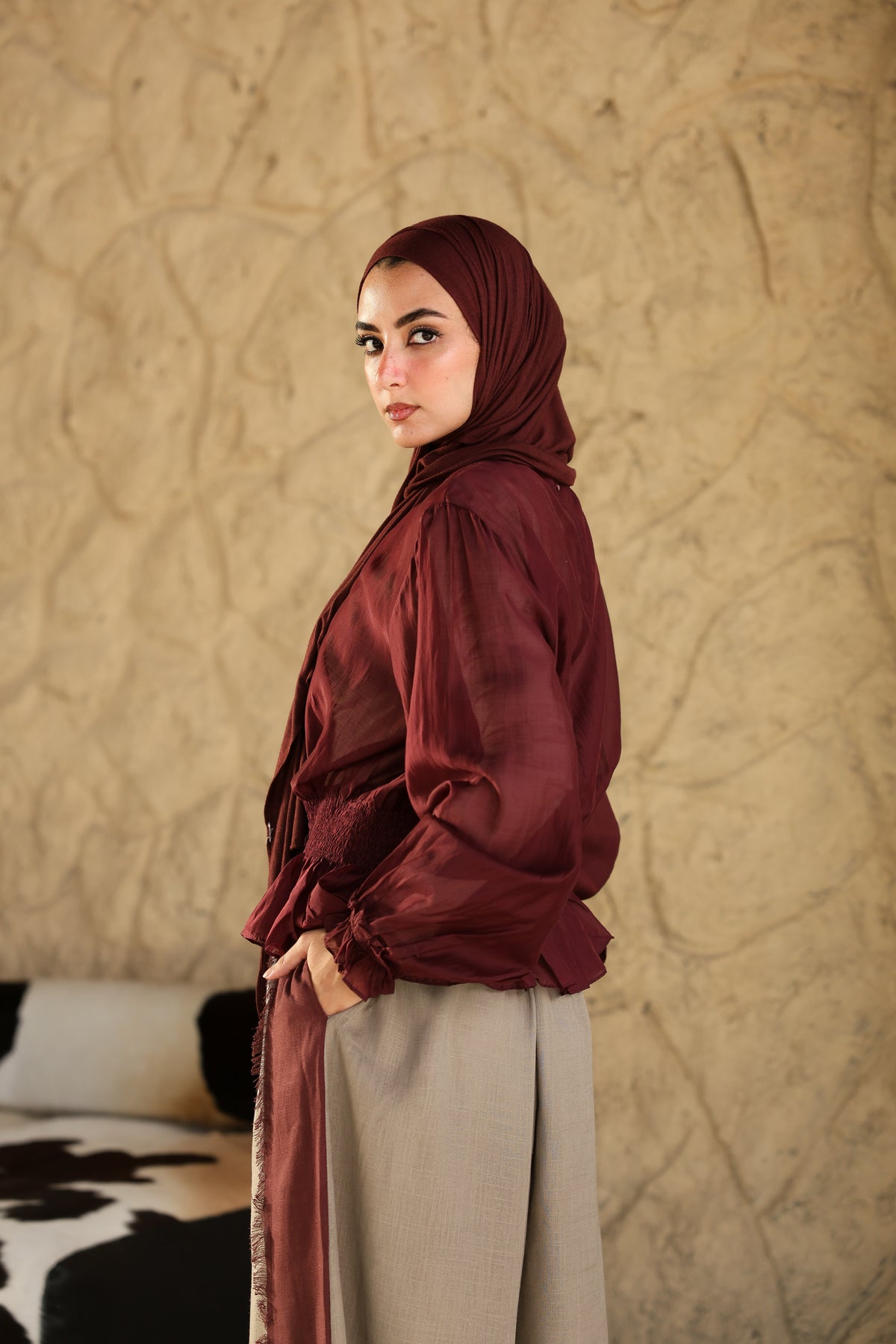 Plum Nola Blouse