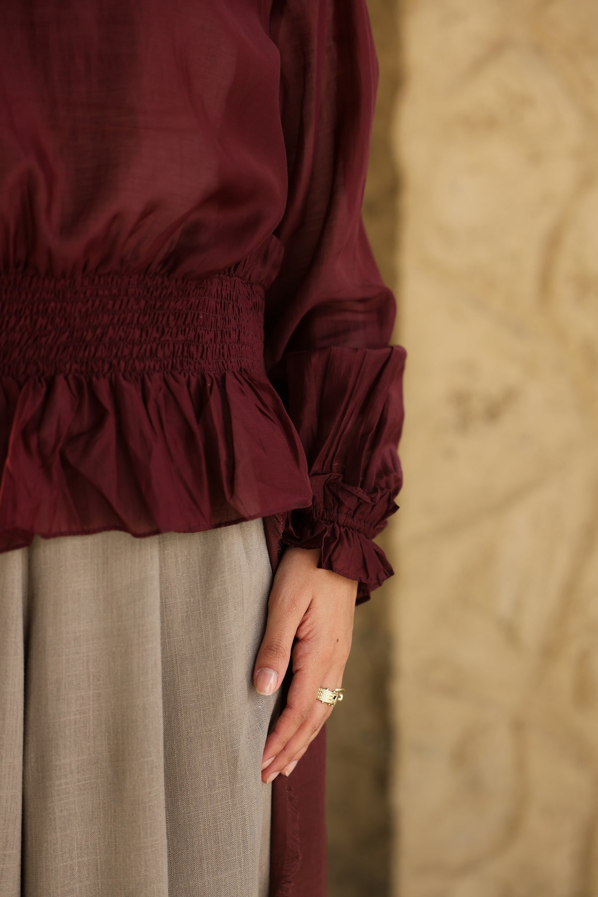 Plum Nola Blouse