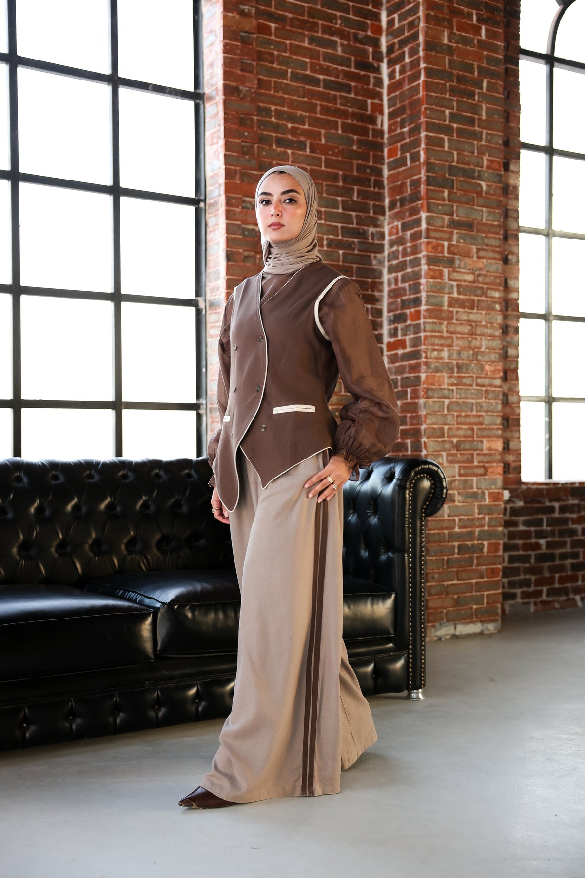 Espresso Livia Vest