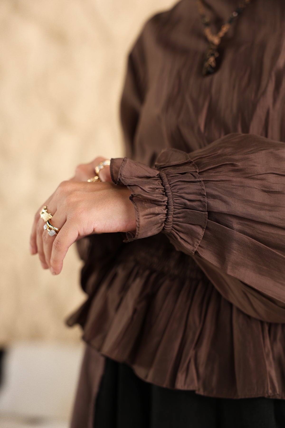 Chocolate Nola Blouse