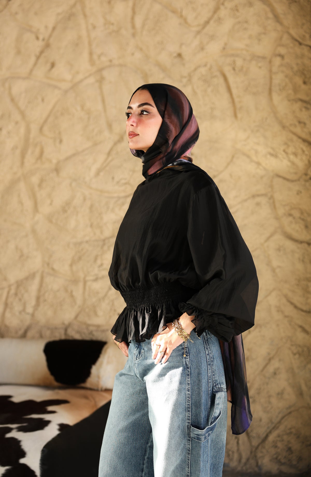 Black Nola Blouse