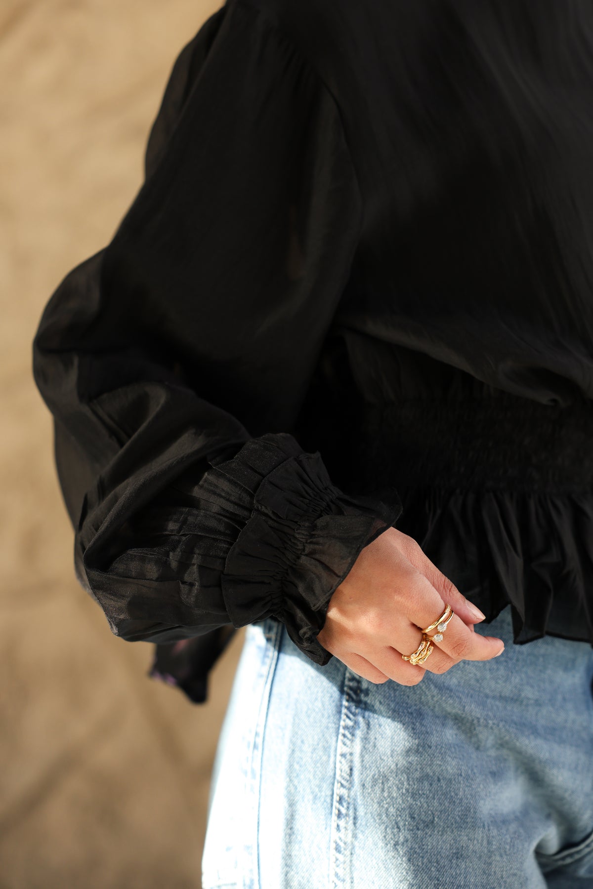 Black Nola Blouse