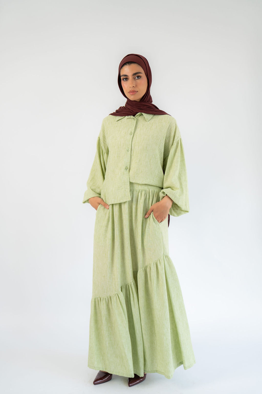 Matcha Celeste Skirt