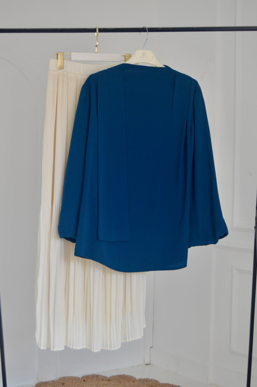 Indigo Louvre Blouse