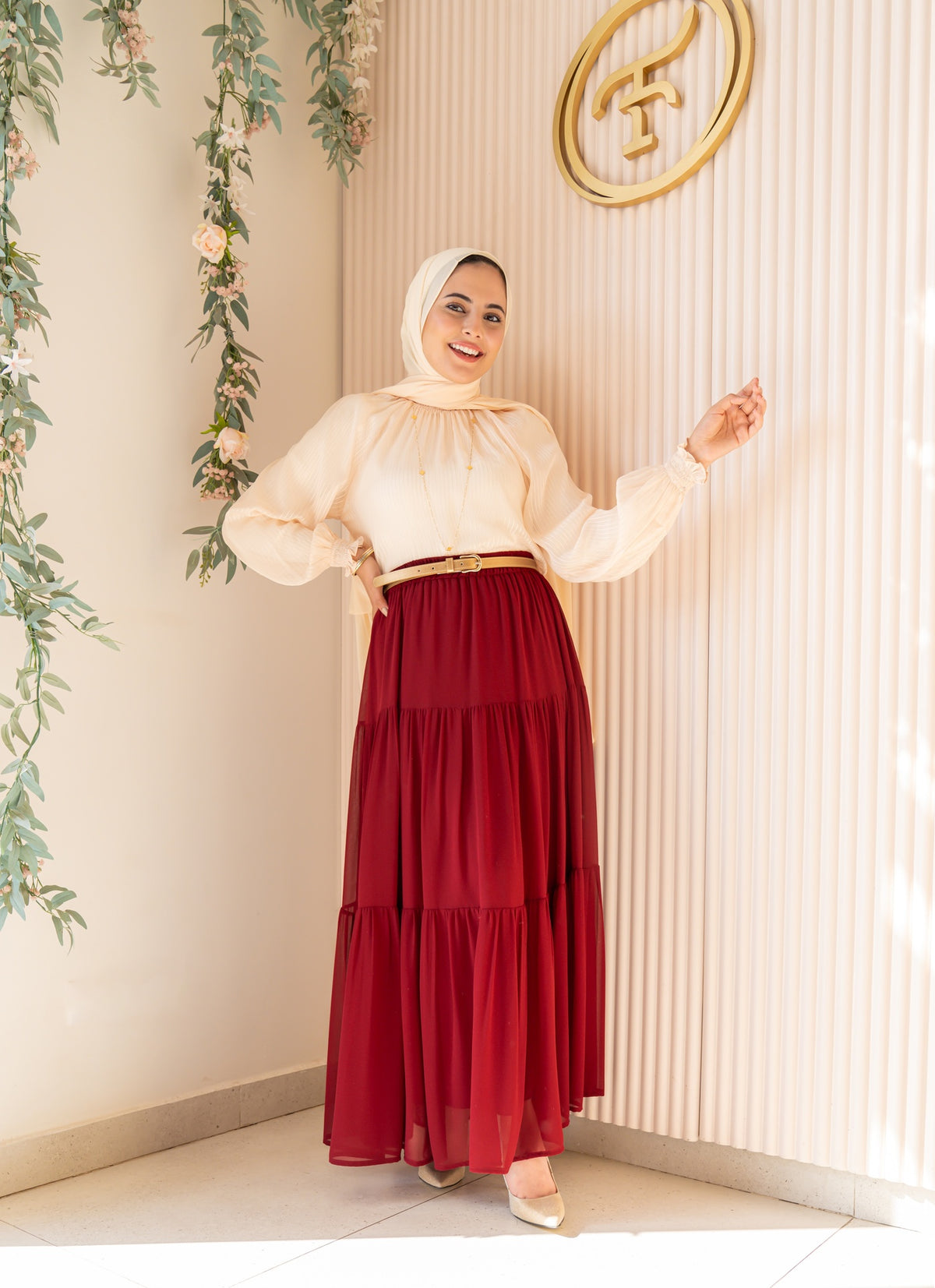 Maroon Gypsy Skirt