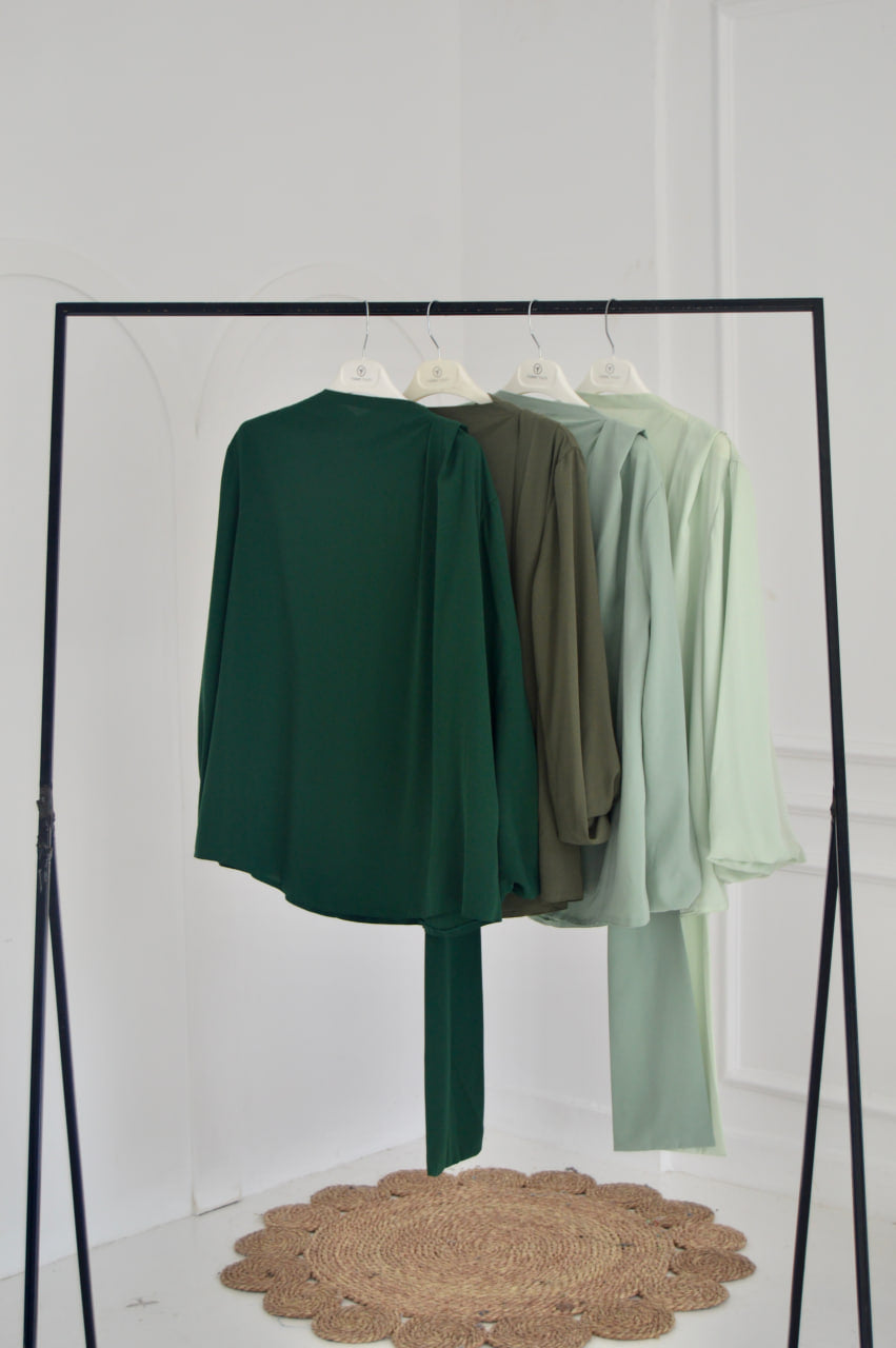 Olive Louvre Blouse