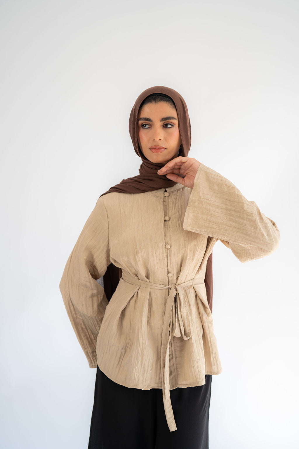 Latte Confetti Blouse
