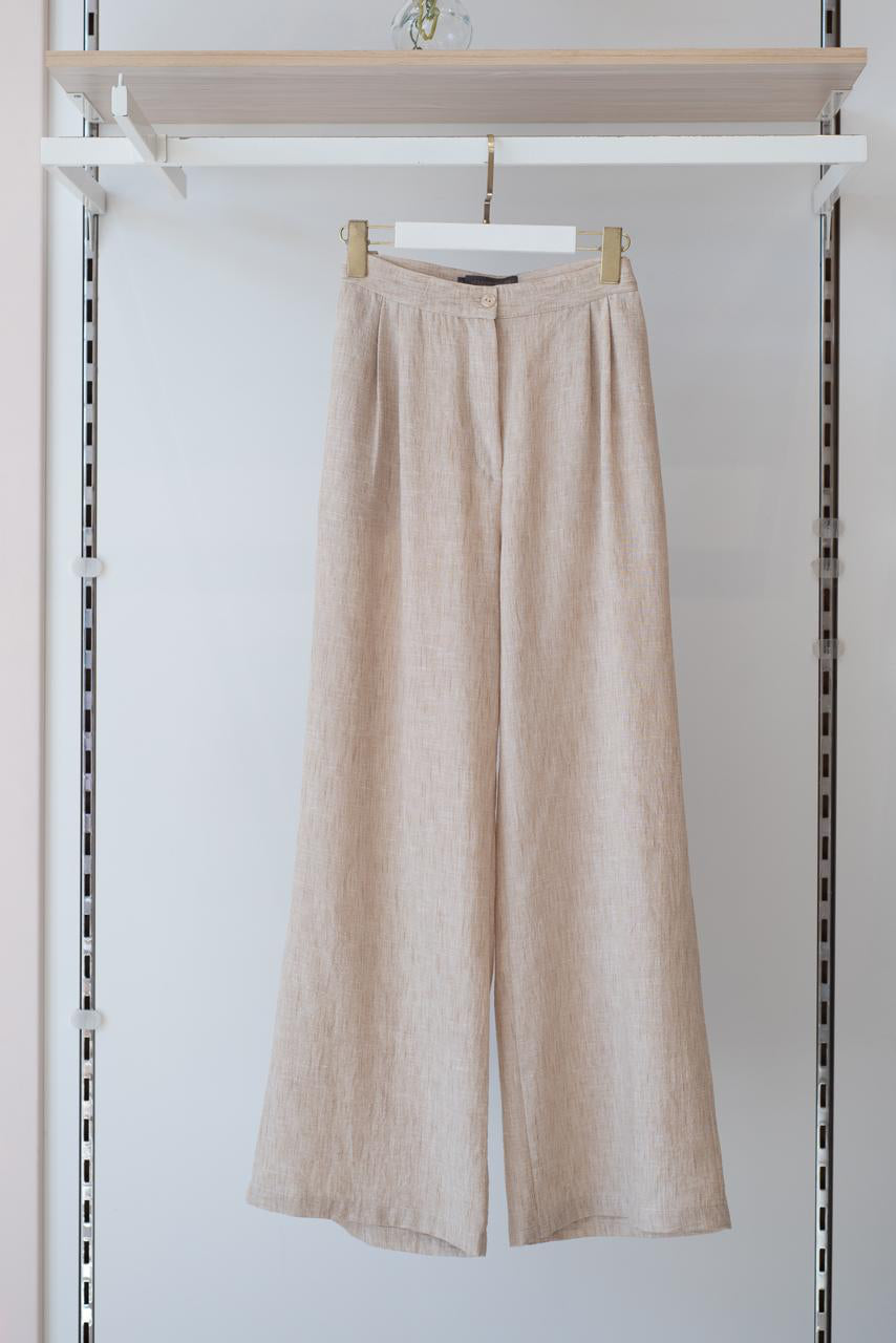 Beige Office Pants