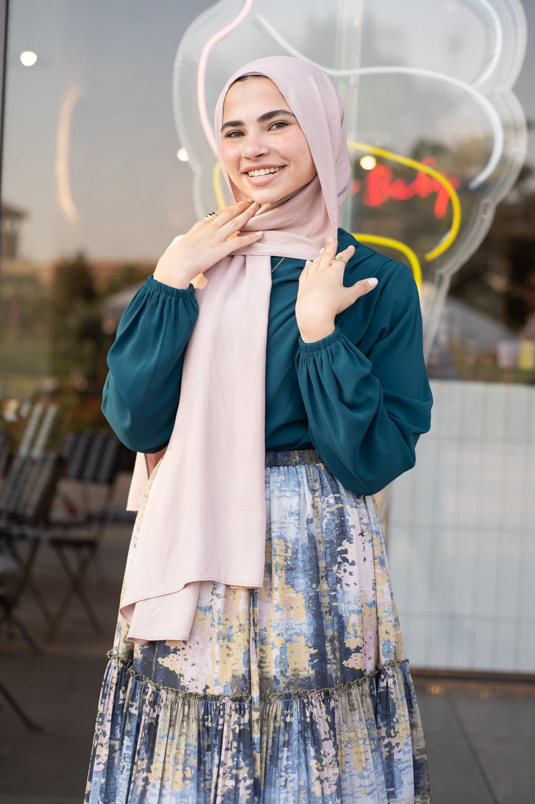 Teal Solana Blouse