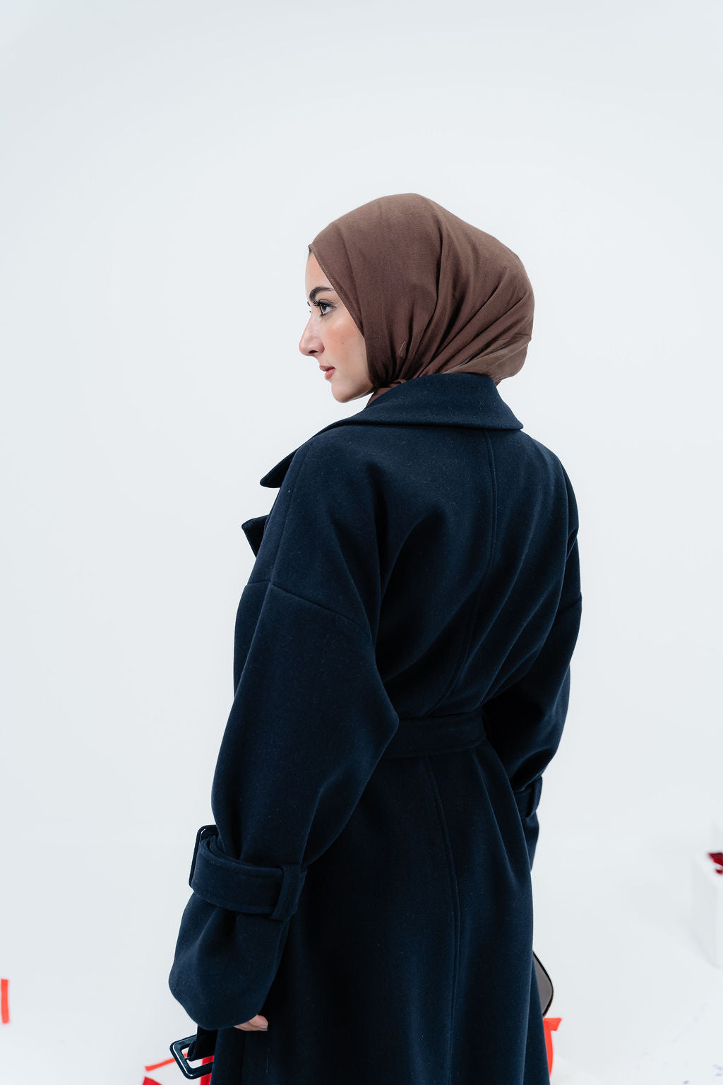 Navy Rue Trench Coat