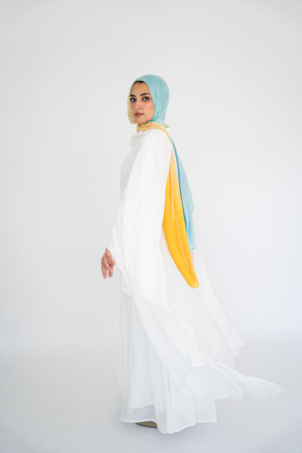 Snow Swan Cape Blouse