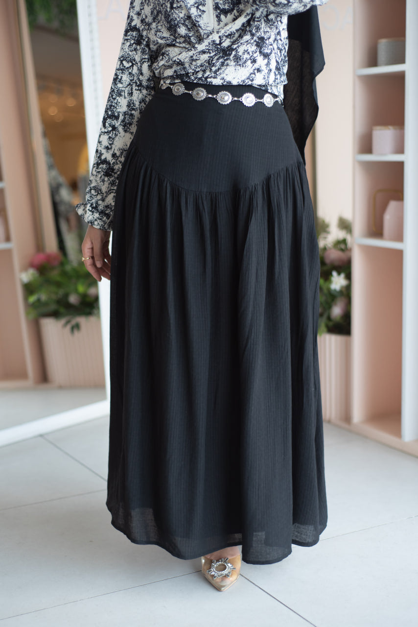 Black Elara Skirt