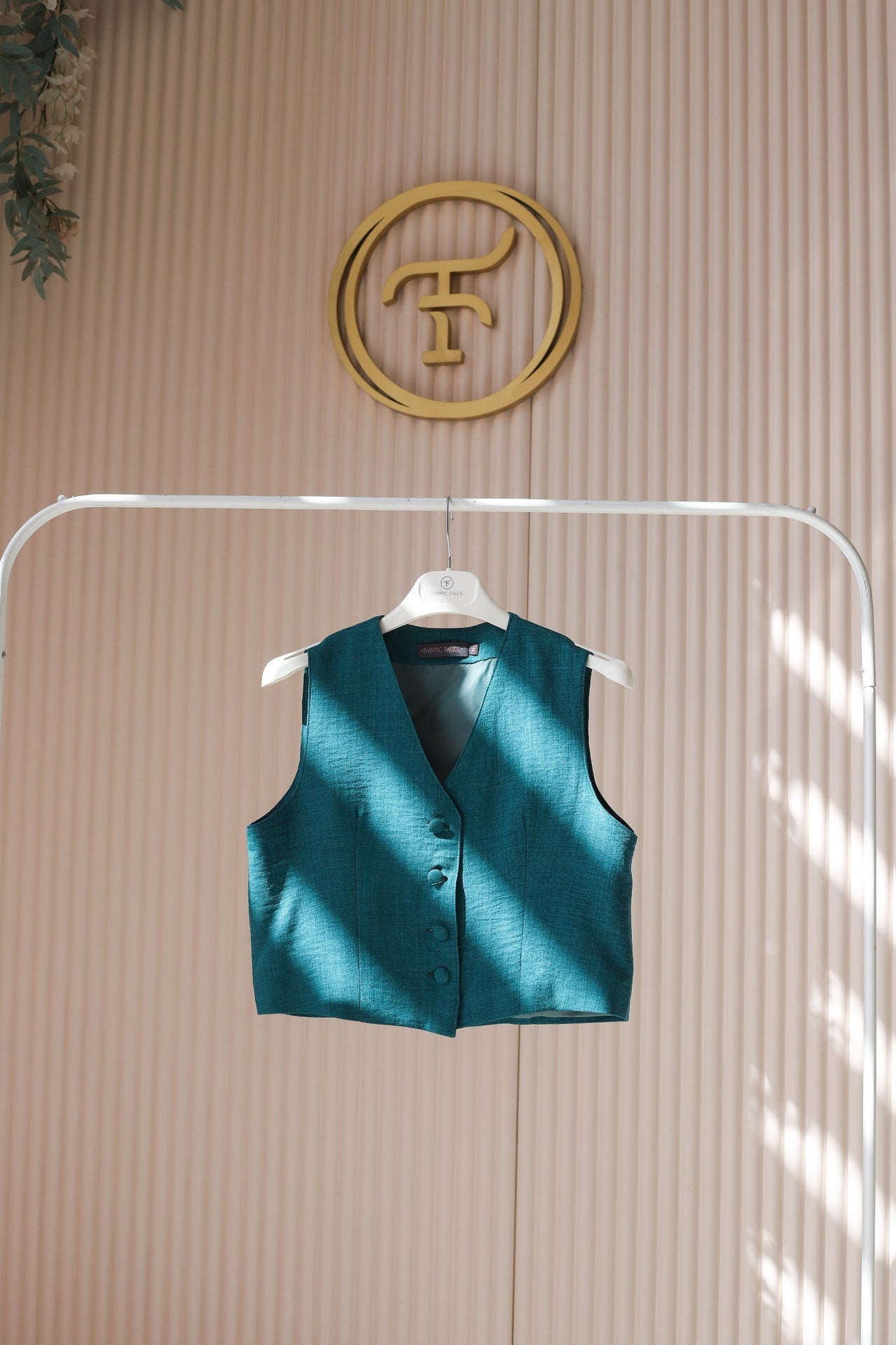 Teal Banker Vest