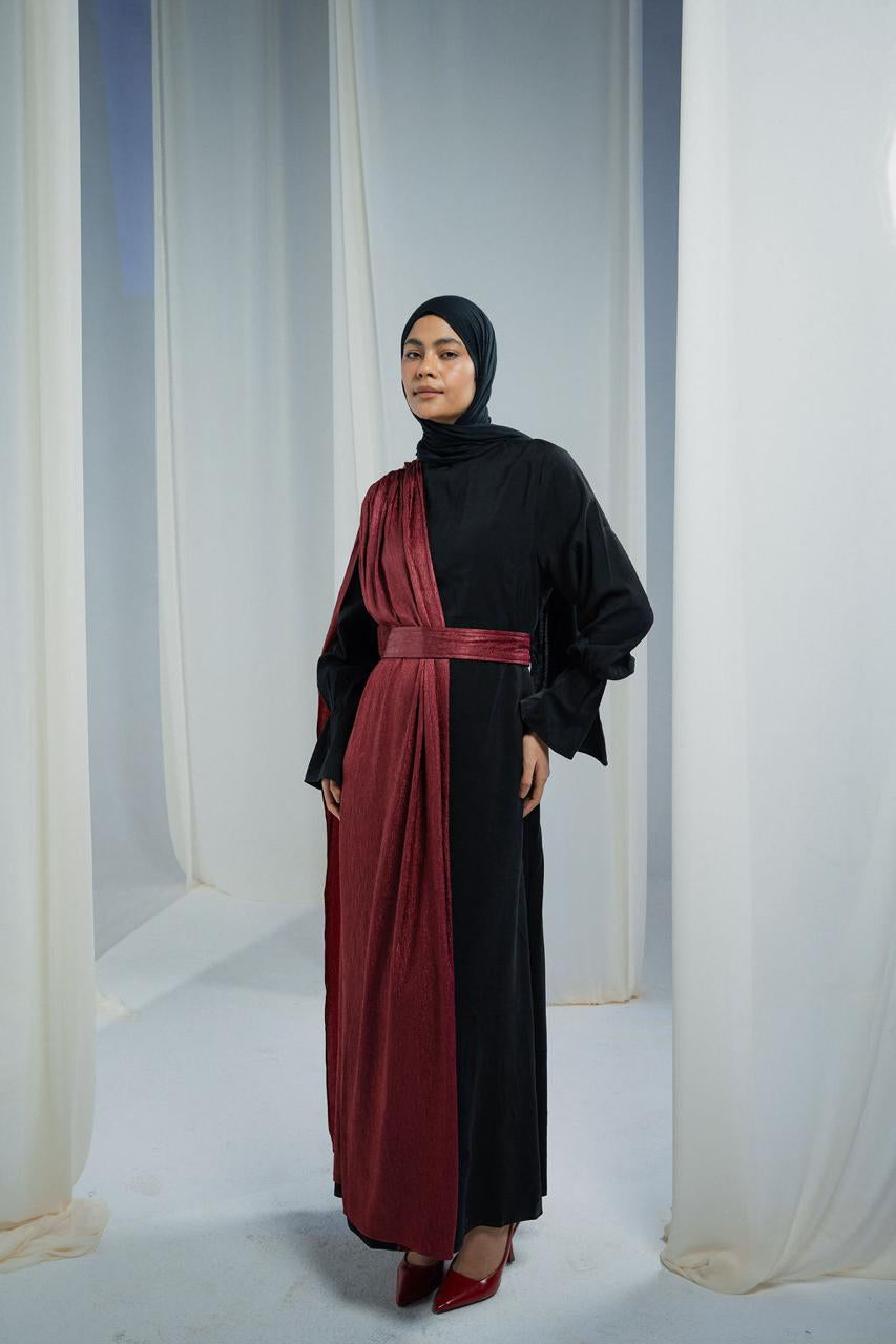 Black Sham Abaya