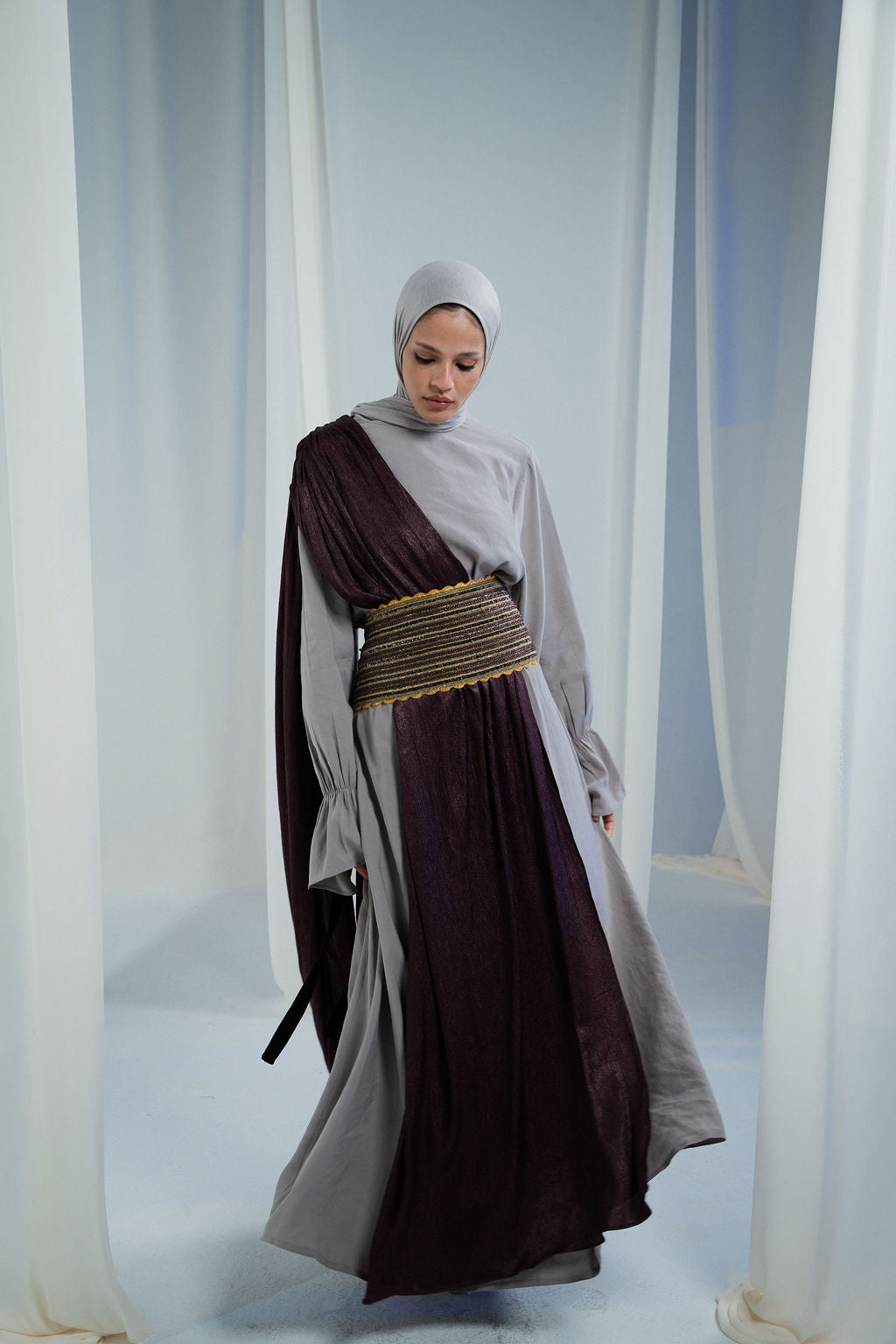 Greige Sham Abaya