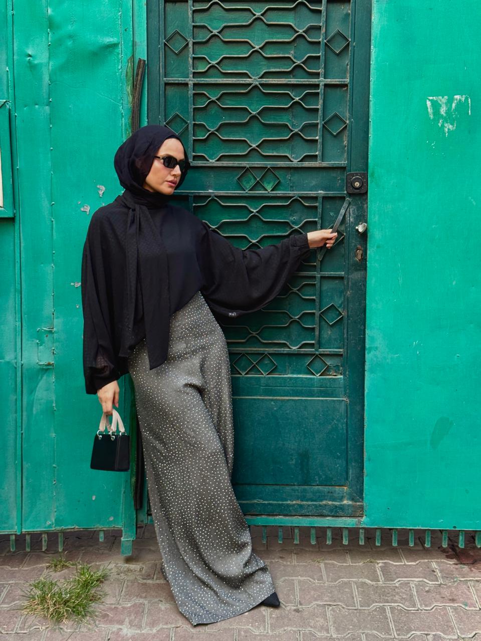 Black Savoy Blouse