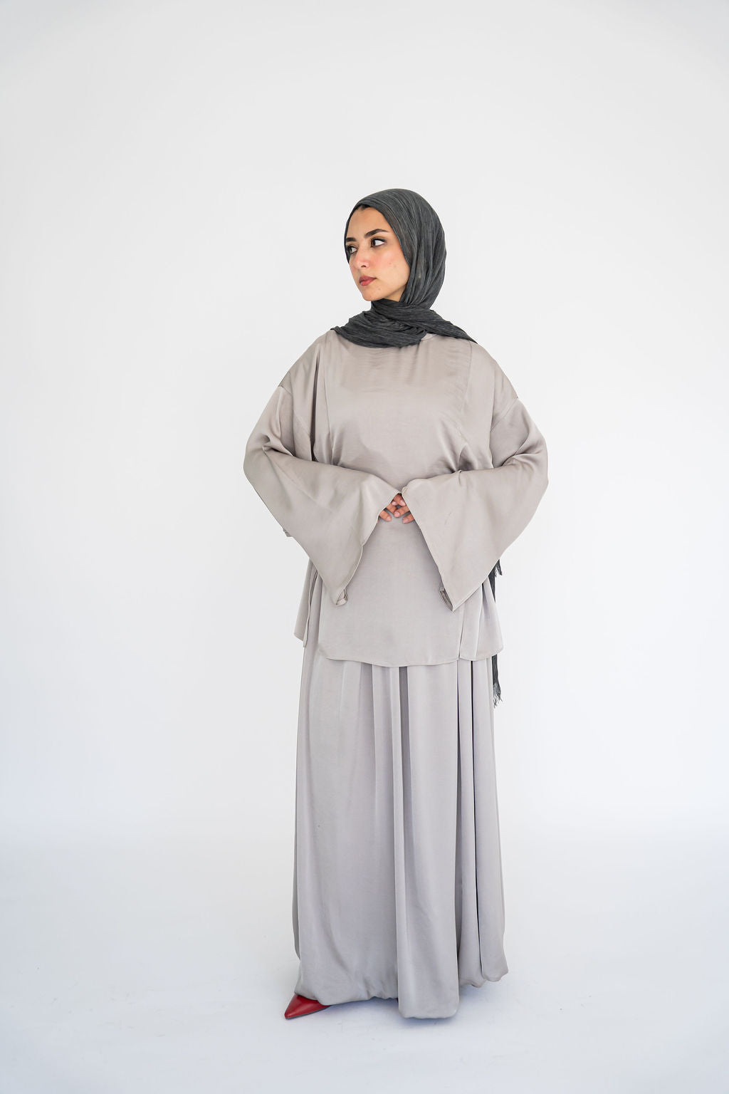 Silver Liwa Blouse