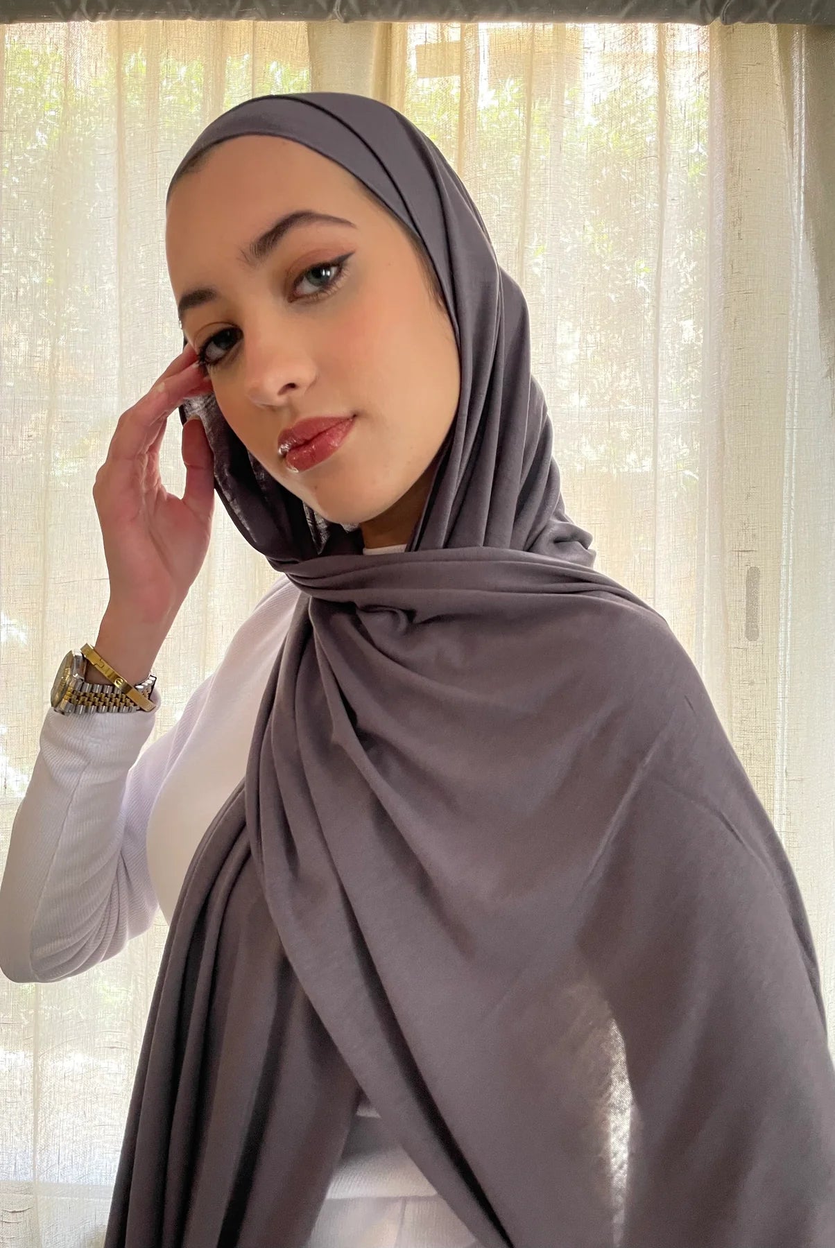 Smokey Grey Aura Scarf