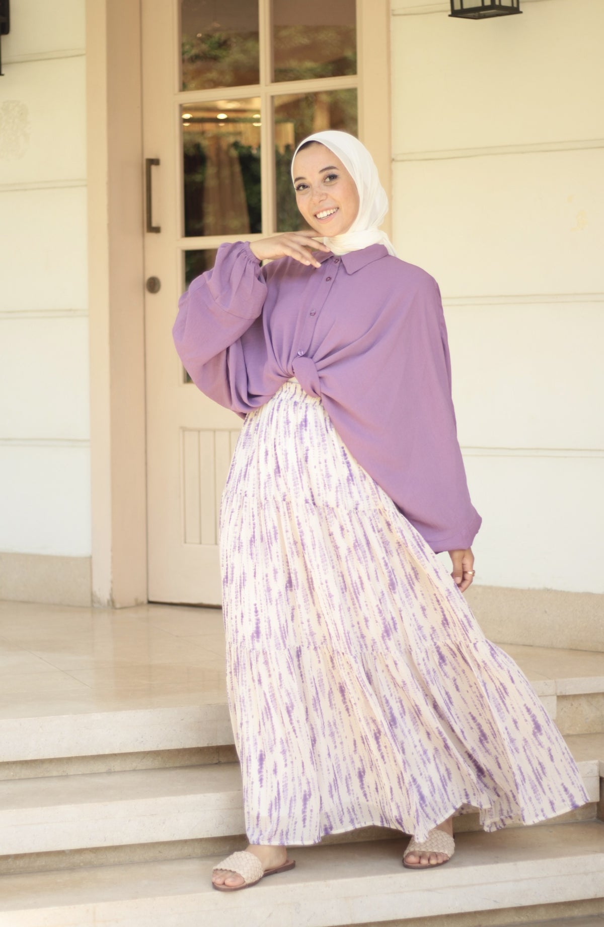 Lilac Tie Dye Skirt