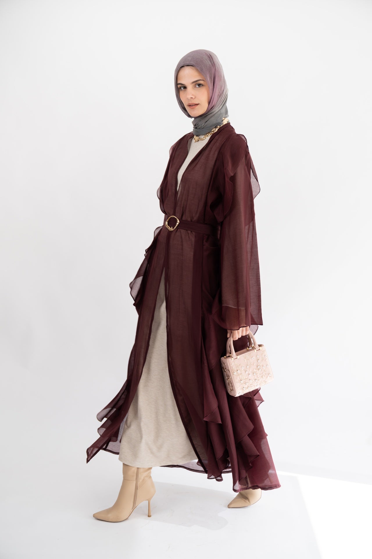 Plum Aleppo Kaftan