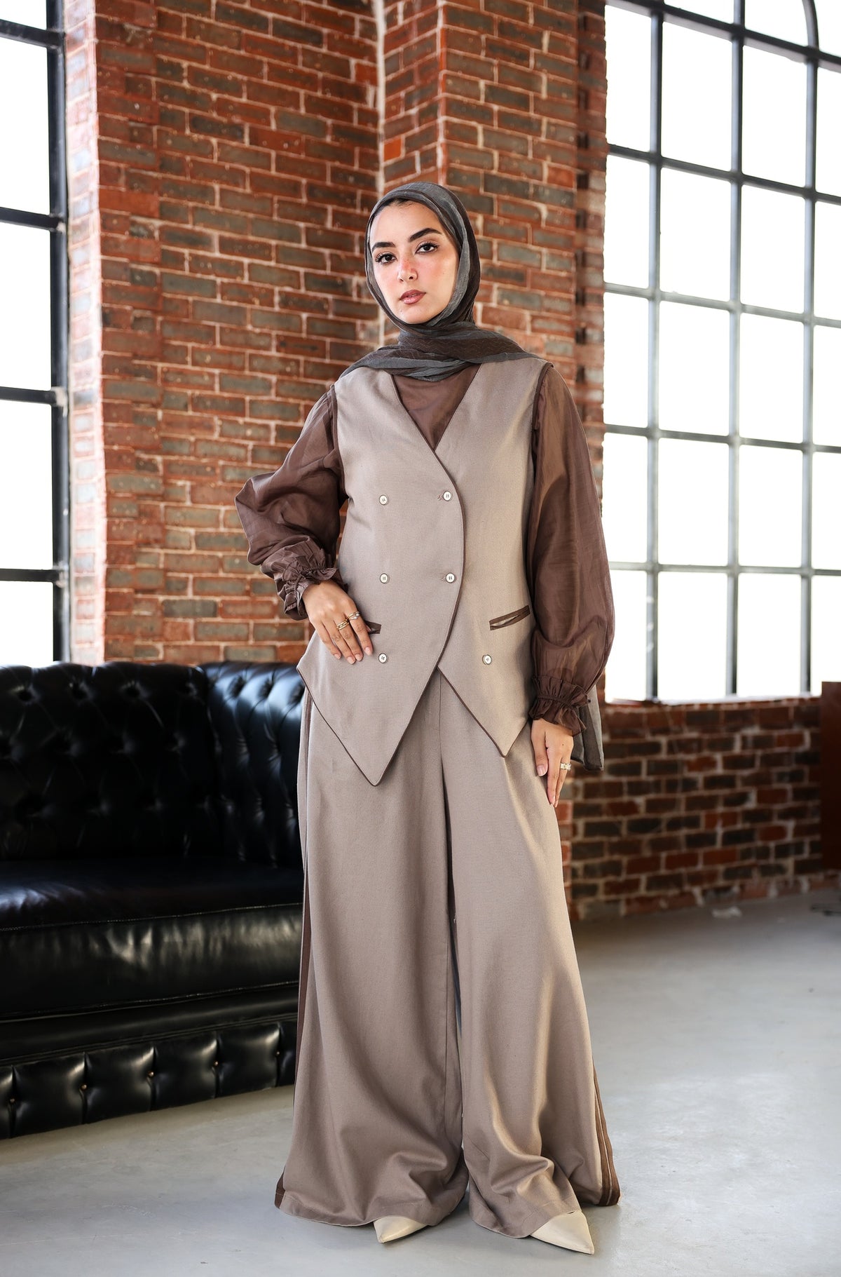 Latte Livia Vest