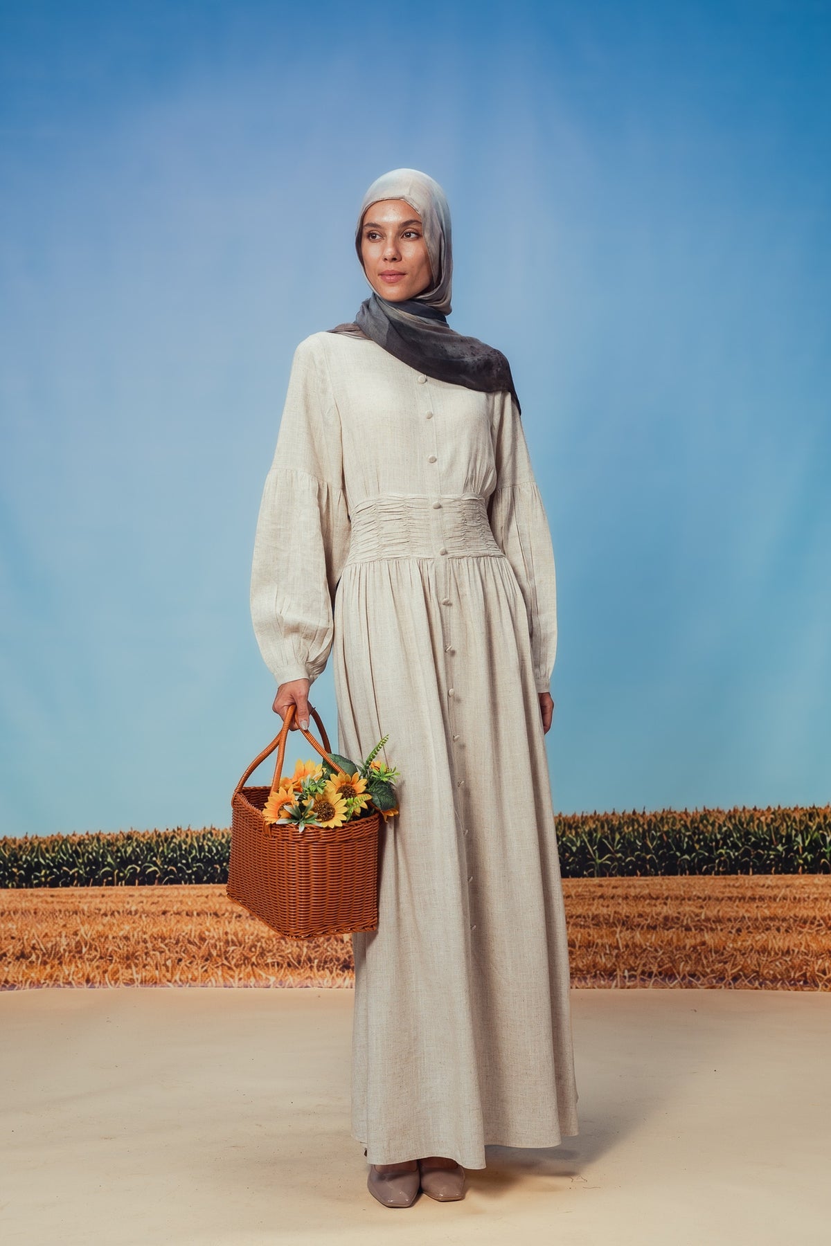 Almond Pilar Dress