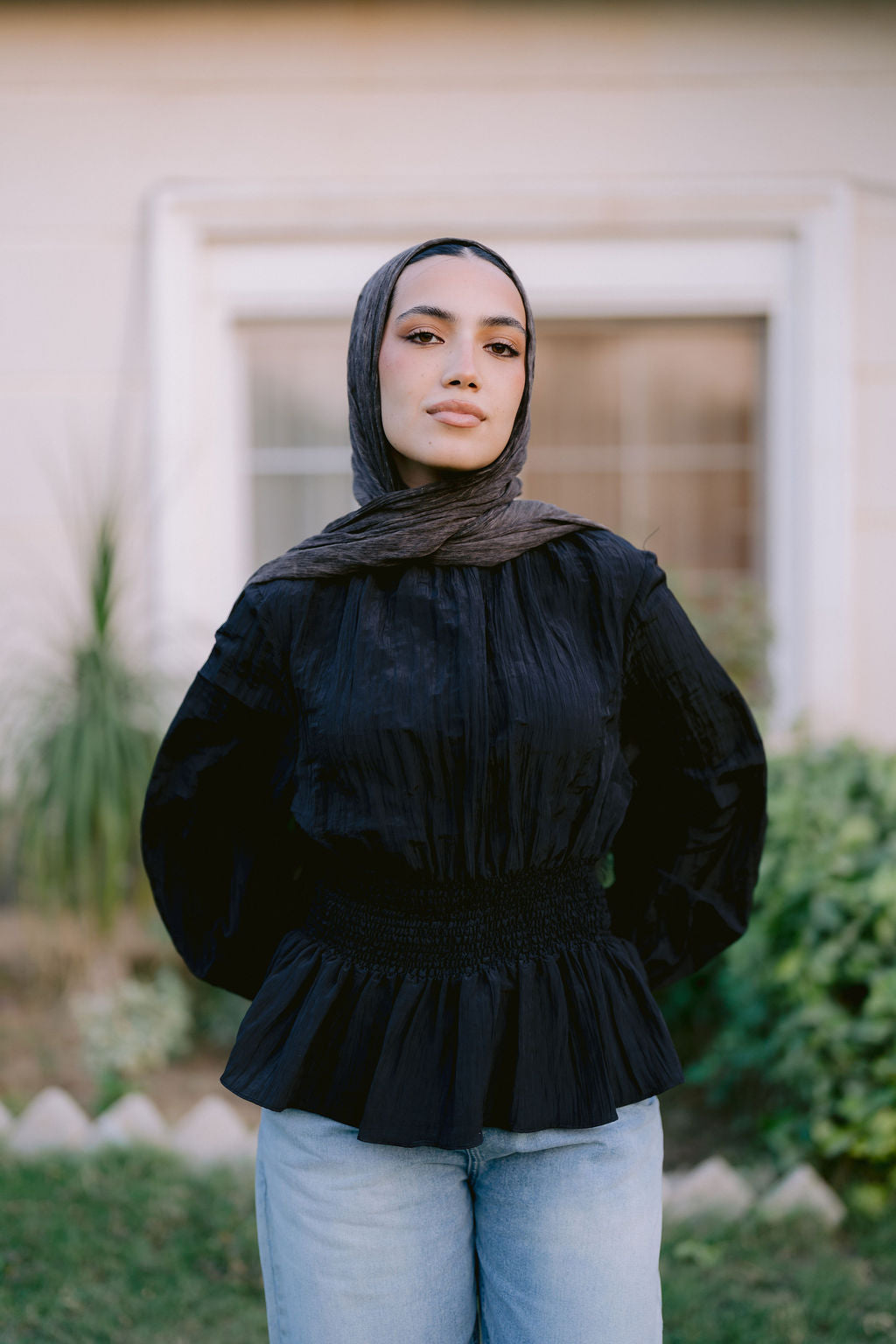 Black Candlelight Blouse