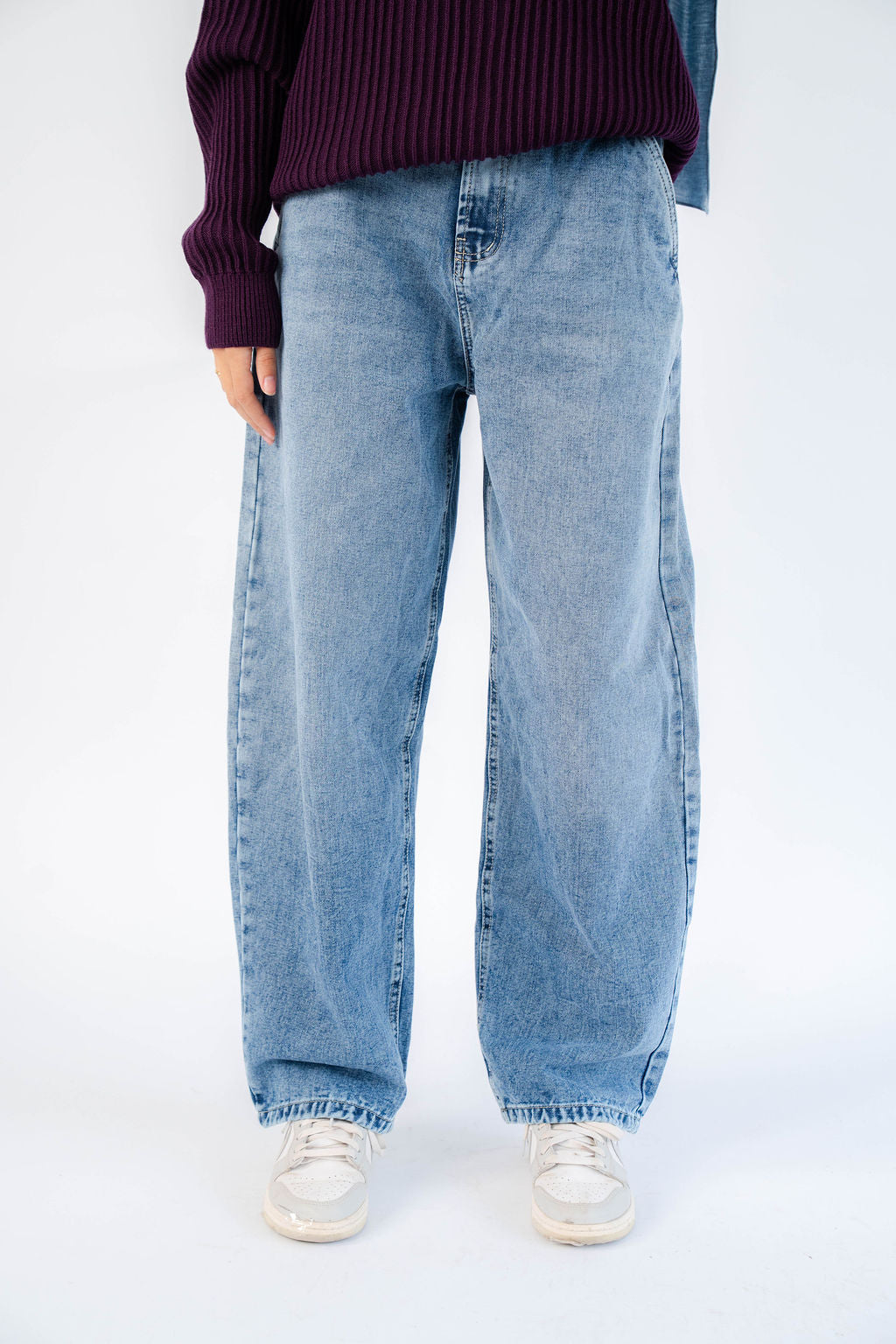 Dark Balloon Fit Pants