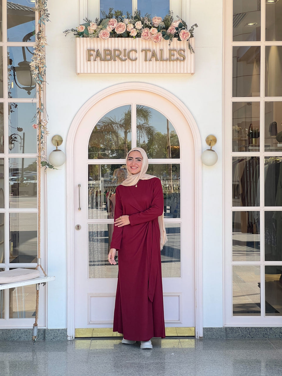 Oxblood Sadeel Dress