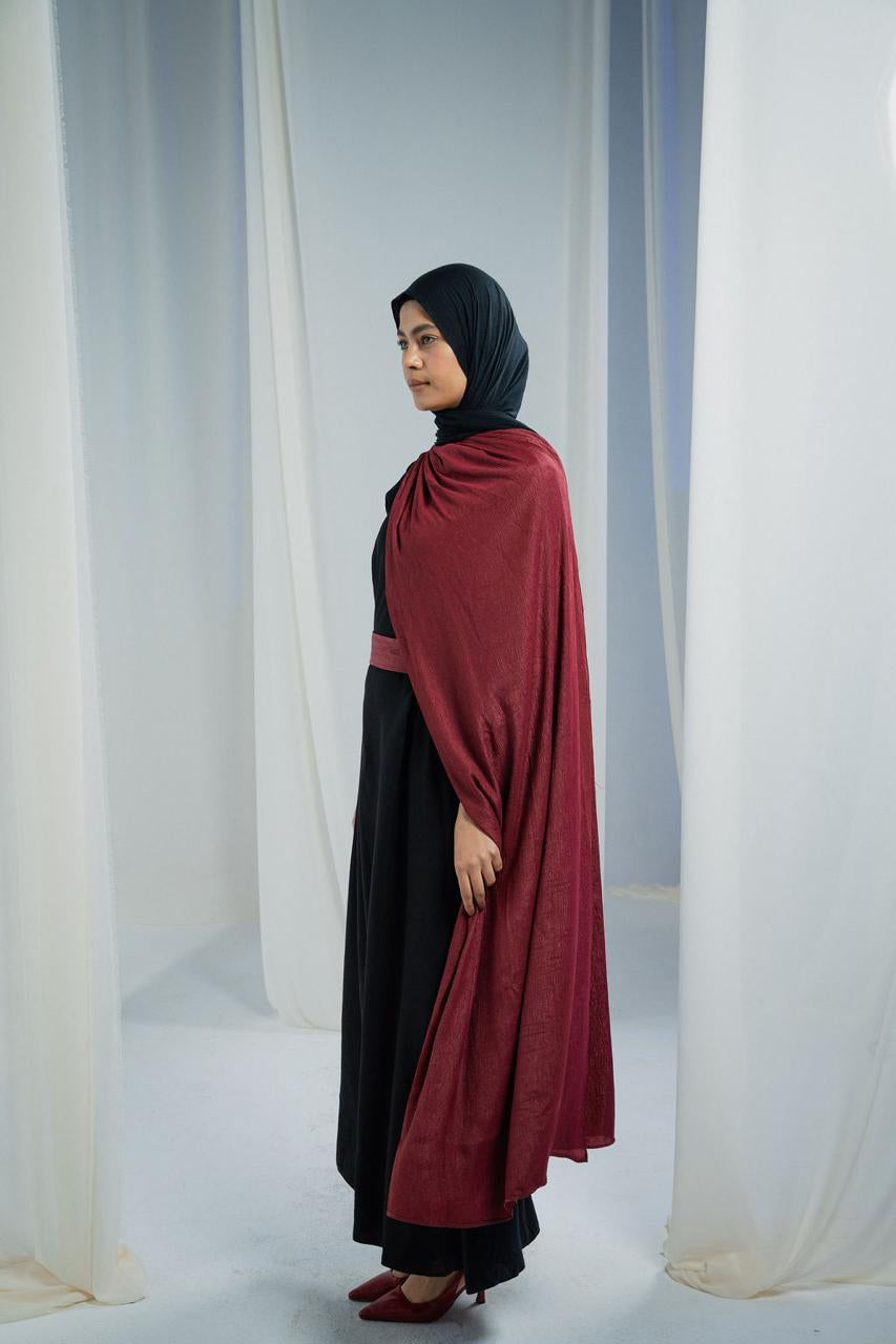 Black Sham Abaya