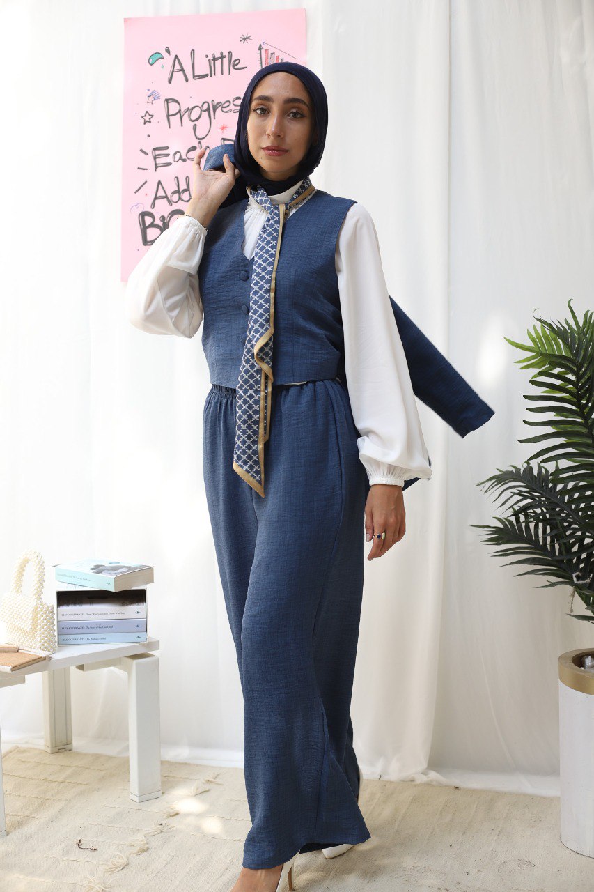 Indigo Banker Vest
