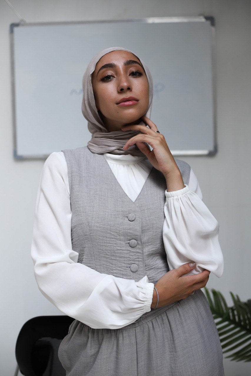 Grey Banker Vest
