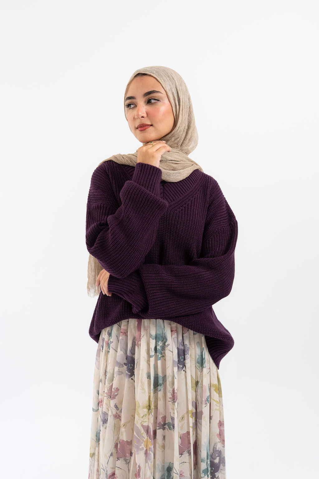 Aubergine Malibu Pullover