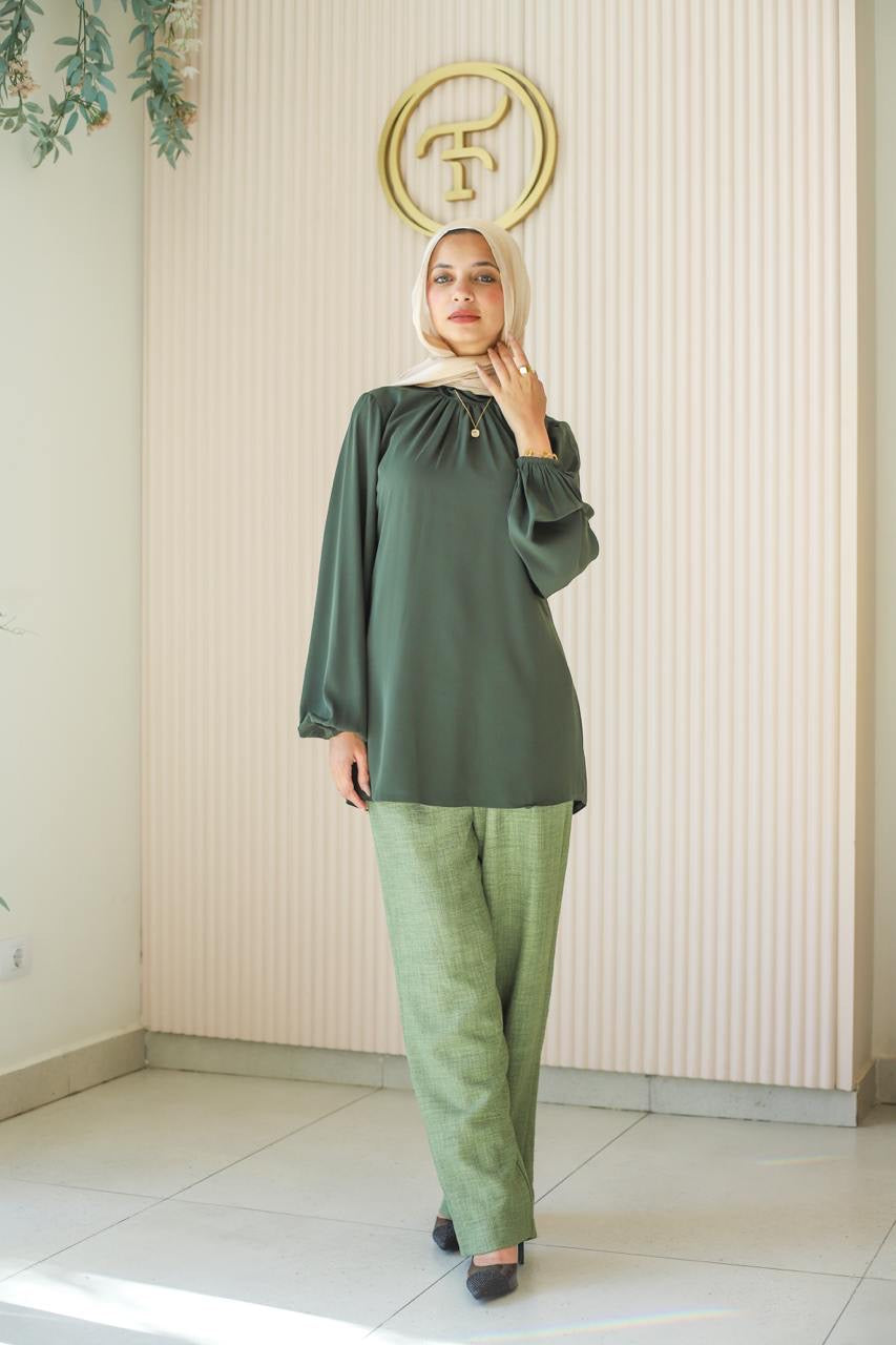 Dark Olive Cathy Blouse