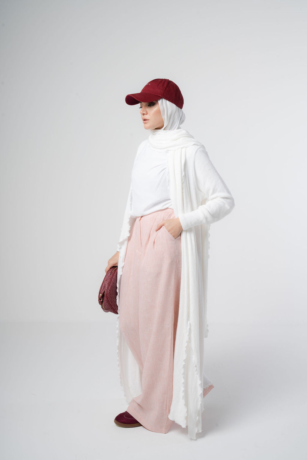 Peach Office Pants