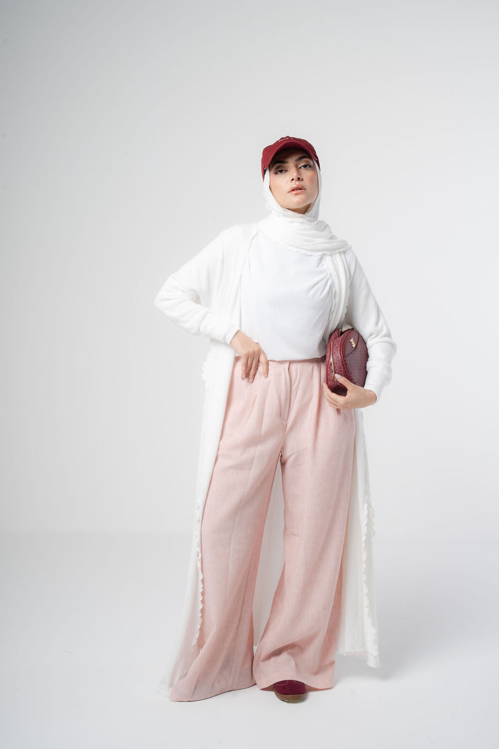 Peach Office Pants