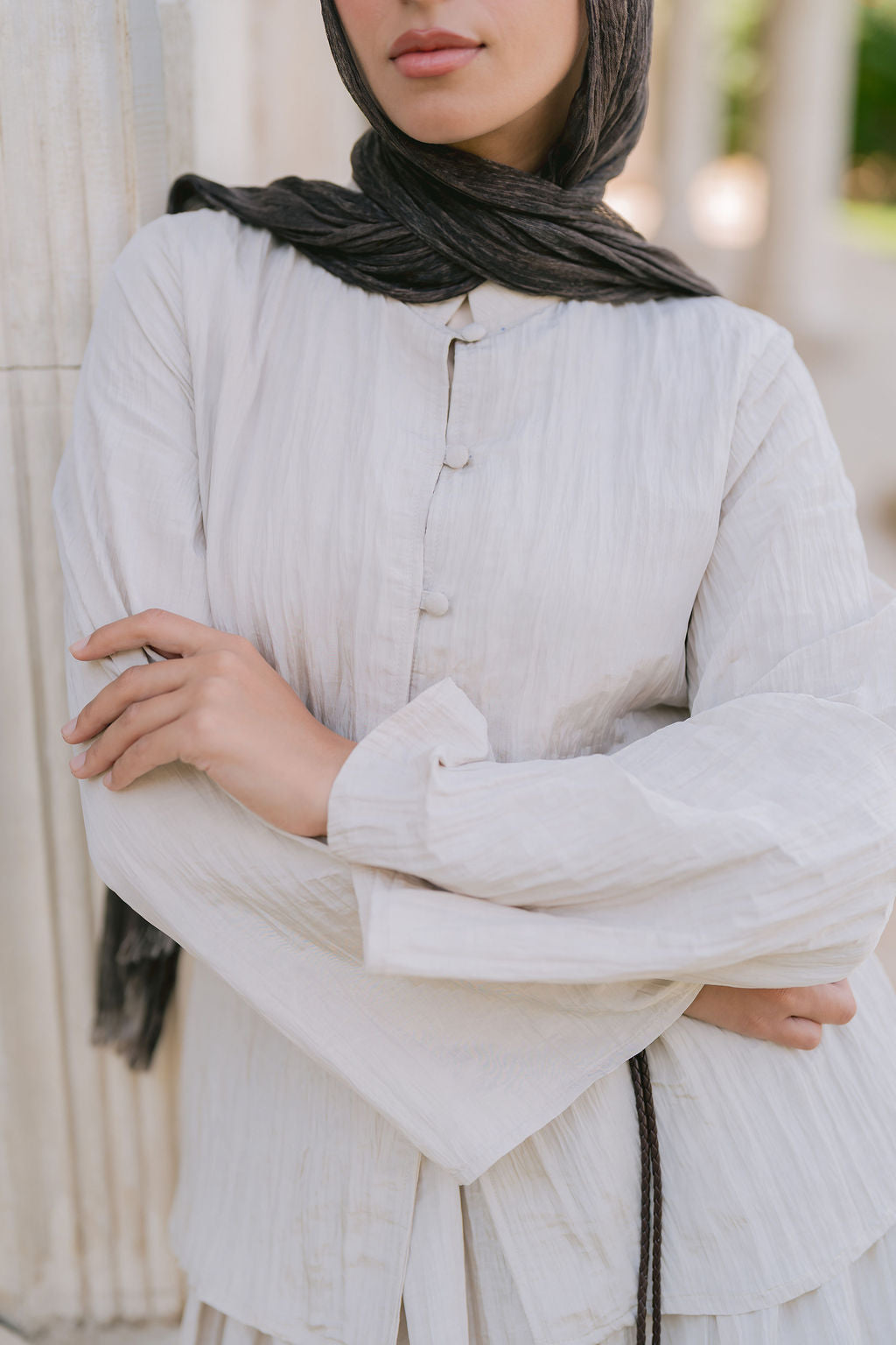 Beige Confetti Blouse