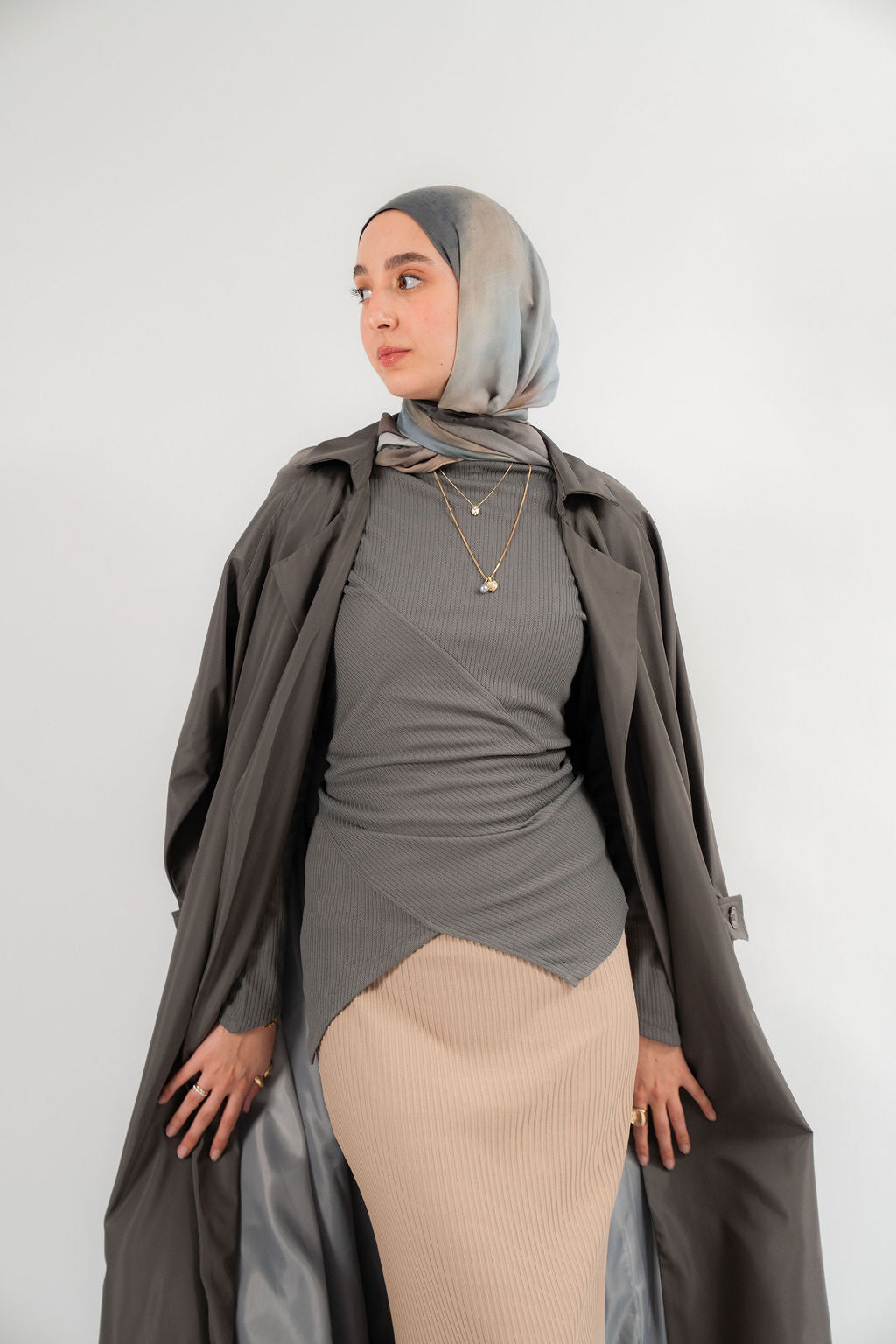 Grey Raya Blouse