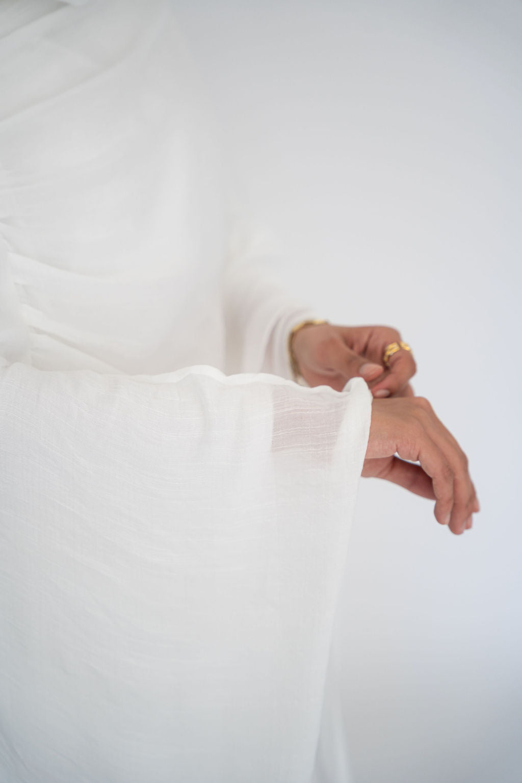 Snow Swan Cape Blouse