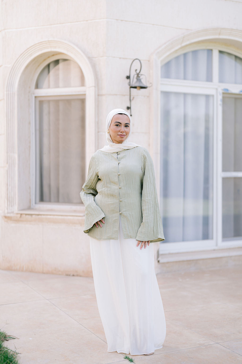 Olive Confetti Blouse
