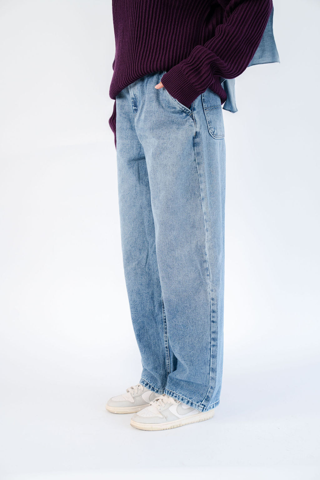 Dark Balloon Fit Pants