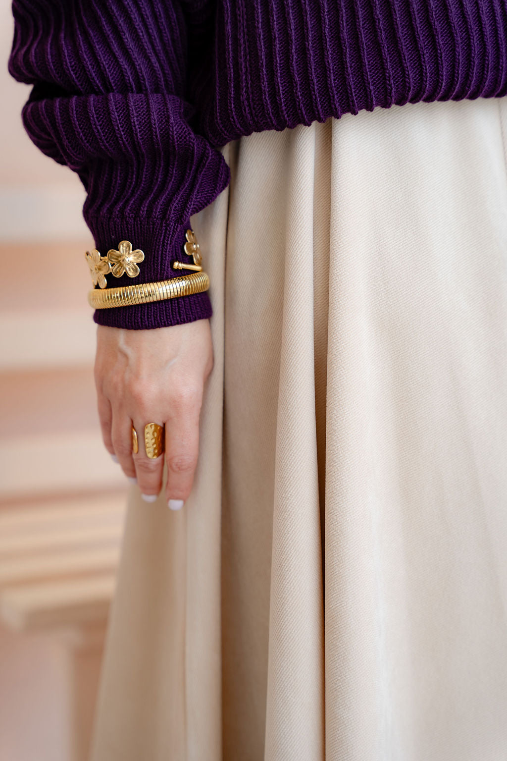 Beige Moorea Skirt