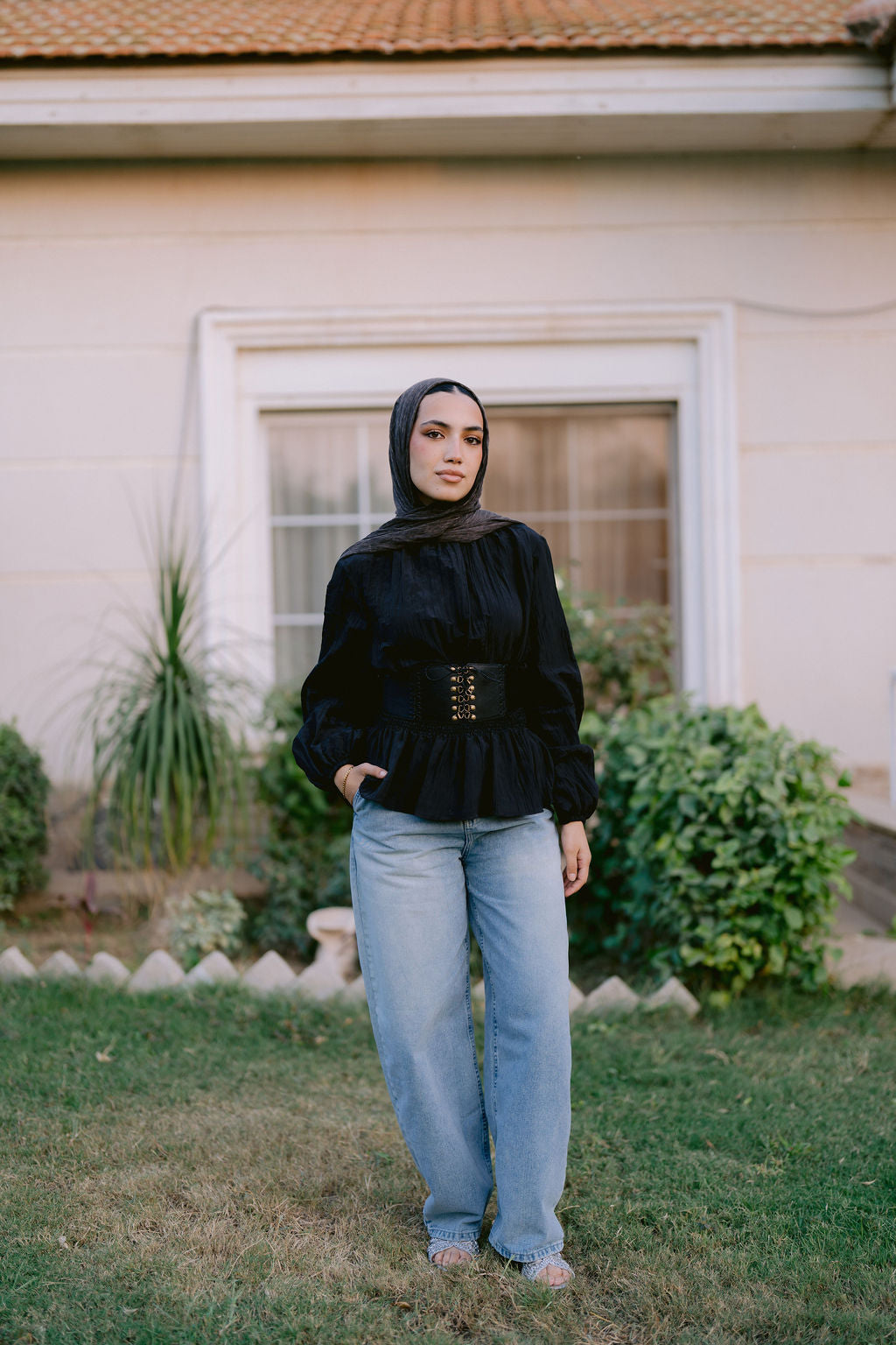 Black Candlelight Blouse