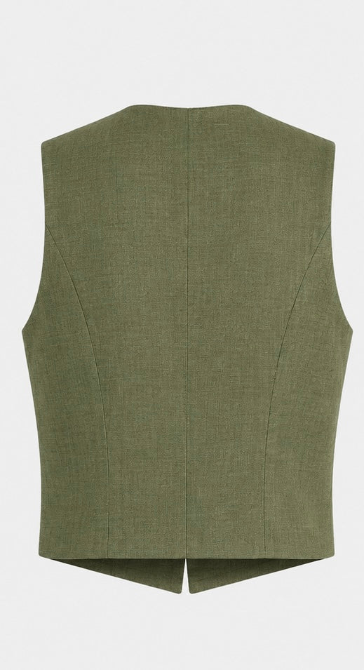 Olive Banker Vest